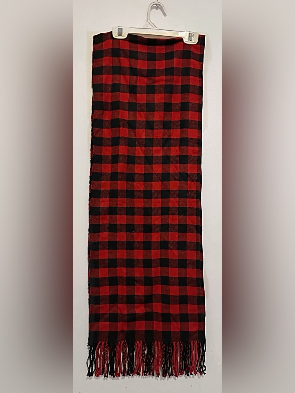Red & Black Plaid Scarf